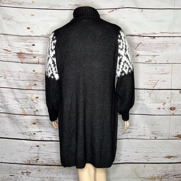 Maurices Black and White Long Sleeve Dress - Picture 3 of 4